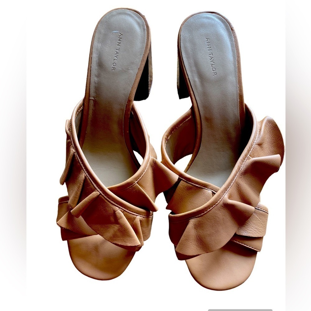 Ann Taylor chunky heeled sandal. Sz. 10